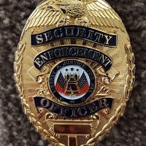 Gold Security Enforcement Officer Badge